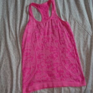 Pink Lululemon tank top